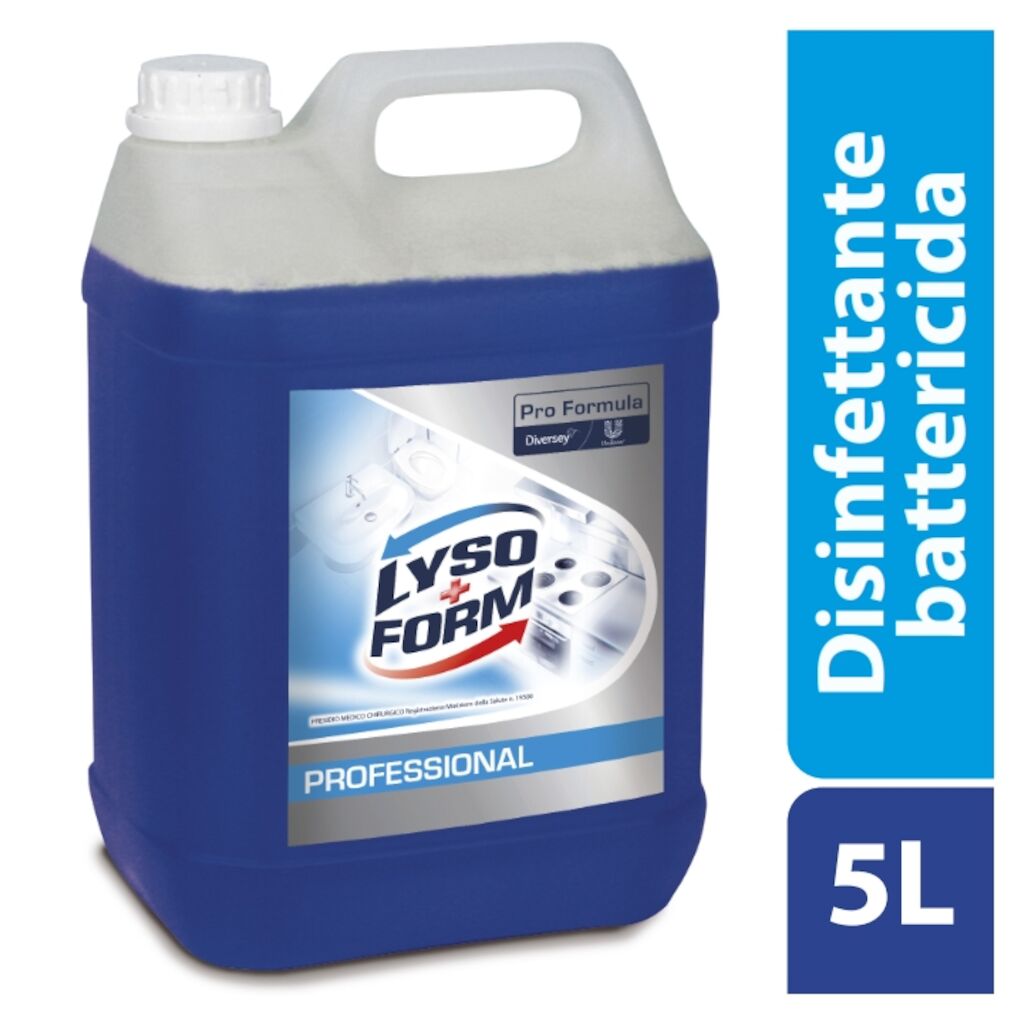 Lysoform Pro Formula Classico Plus 2x5L - Disinfettante battericida lieviticida ad azione detergente e deodorante